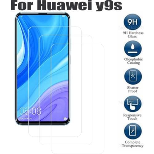 3Pcs Glass For Huawei Y9S y6 Screen Protector Tempered Glass For Huawei Y9S Glass Protective Phone Film For Huawei Y6 2019
