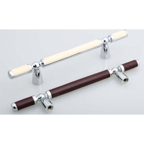 96mm modern simple fashion furniture handles red white kitchen cabinet dresser pulls handles silver chrome drawer knobs handles