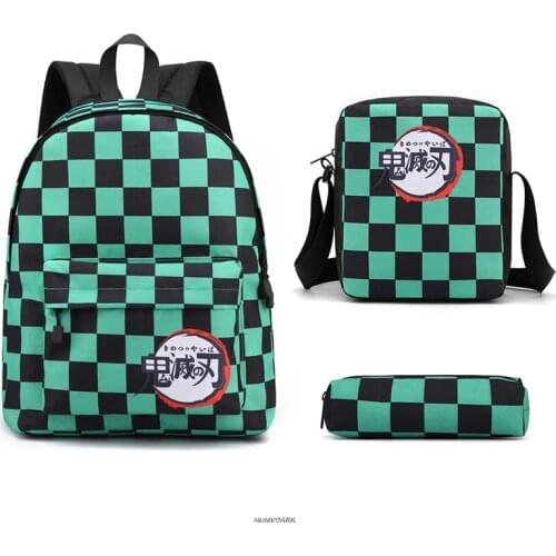 Demon Slayer: Kimetsu no Yaiba Backpack Cute kids Schoolbag Anime Beautiful Popular Pattern Boys Girls Mochila Infantil