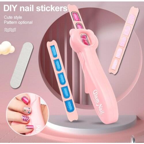 Girls Makeup Nail Sticker Set Girls Play House Handmade DIY Nail Sticker Makeup Toys For Girl Birthday Present