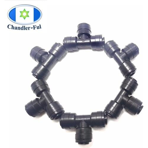 Sprinkler Irrigation 1/4 Inch Barb Tee Water Hose connectors Pipe Hose Fitting Joiner garden Water connectors irrigation system
