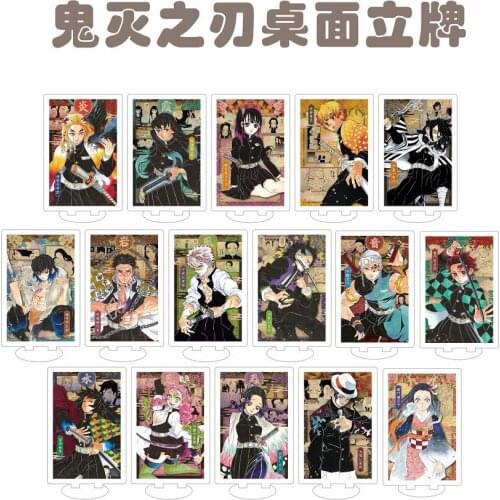 Anime Demon Slayer:Kimetsu no Yaiba acrylic stand model toy Kamado Tanjirou Nezuko Zenitsu action figure desk stand toy gift