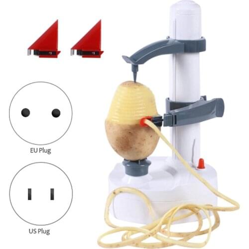 Electric Peeler,Automatic Rotating Peeler For Fruit&Vegetable With 2 Replaceable Blade Apple Paring Machine