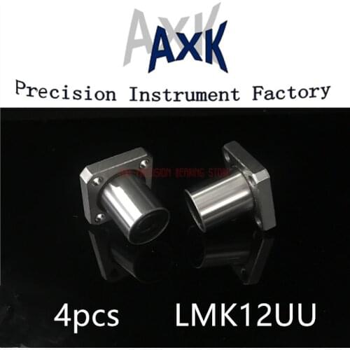 2019 Sale Cnc Router Parts Linear Rail AXK Hot Free Shipping Lmk12uu 4pcs 12mm Flange Bearing For Shafts Linear Bearings Bush