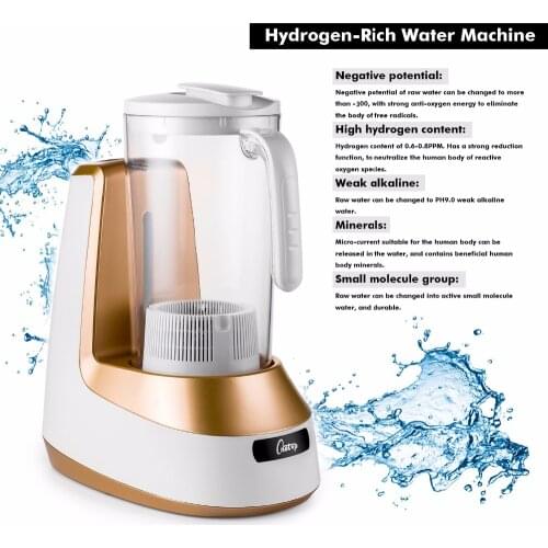 High Quality Hydrogen Water Generator Hydrogen Water Maker Alkaline Water Ionizer Kettle 2000ml HEALTH CARE PRODUCT 100-240V