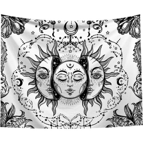 Tapestry Bohemian Nordic Style Wall Hanging Decorative Tapestry for Living Room Bedroom Sandy Tapestry Home Decor Background