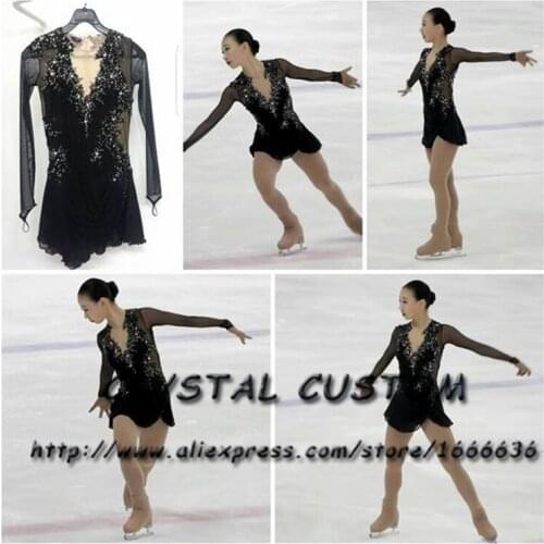 Crystal Custom Figure Skating Dress Girls New Brand Ice Skating Clothes For Competition DR4722