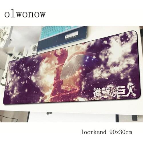Attack on titan mouse pad 900x300x3mm cute mousepads gaming mousepad gamer Mass pattern personalized mouse pads keyboard pc pad