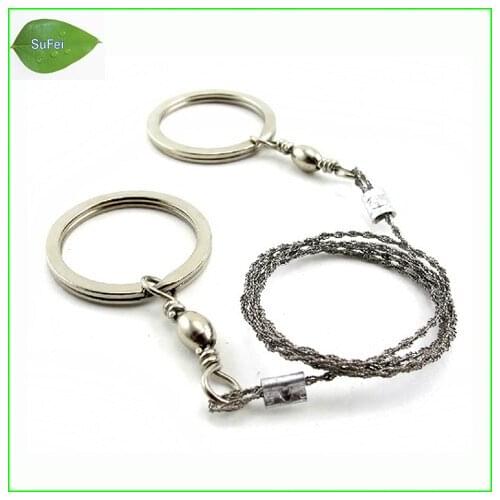 SWS01 Survival stainless Steel Wire Saw Camping hunting outdoor portable mini saw Outdoor Survival Tool