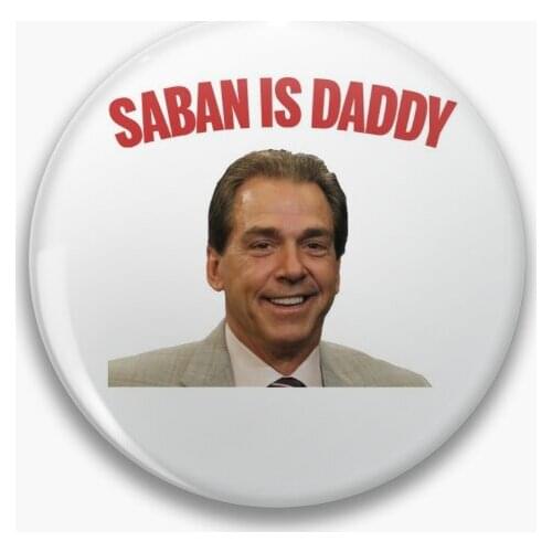 Saban Is Daddy Soft Button Pin Women Cartoon Creative Cute Fashion Metal Jewelry Badge Lover Hat Clothes Lapel Pin Gift Funny