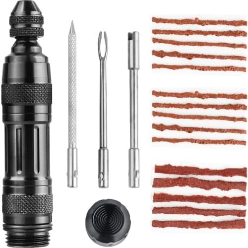 Bicycle Tubeless Tire Service Kit 4 in 1 Tool With 15PCS Stripes Scooter Motorcycle Tyre Repair Tool