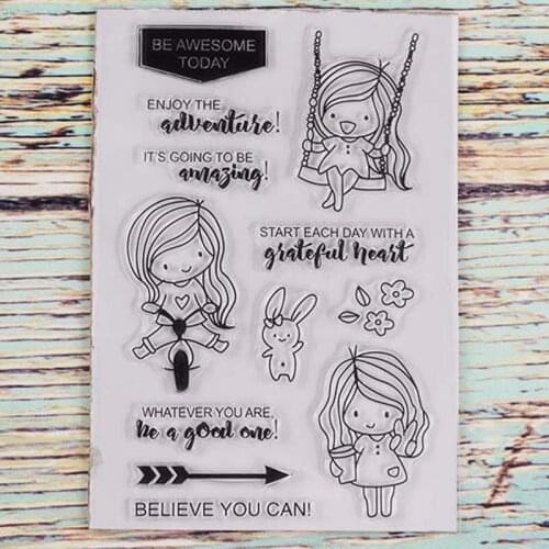 Enjoy the adventure Transparent clear stamp for DIY Scrapbooking/Card Making/Kids Christmas Fun Decoration Supplies