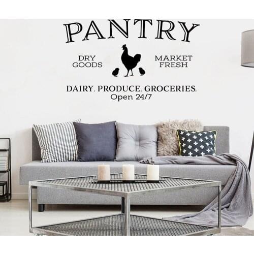 Makeyes Pantry Door Wall Sticker House Rooms Name Decor Door Window Wall Decor Vinyl Wall Mural Home Decoration Wallpaper DW7898