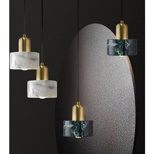 Nordic Modern Pendant Lights Marble Hanglamp For Bedroom Dining Room Cafe Bar Decor Luminaire Suspension E27 Loft Fixtures Lamp