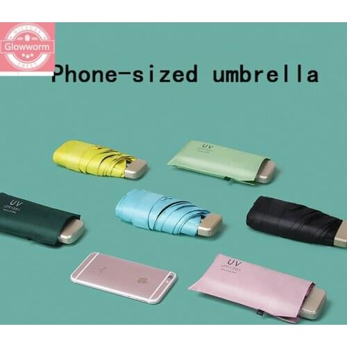 Ombrellone Mini ombrello molto piccolo ombrello in vinile tasca protezione solare e protezione ultravioletta ombrellone