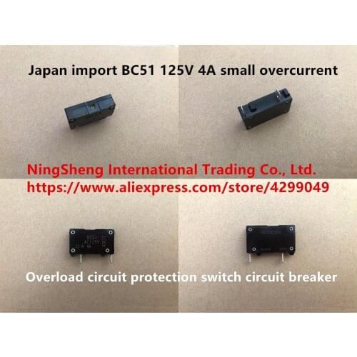 Original new 100% BC51 125V 4A small overcurrent overload circuit protection switch circuit breaker