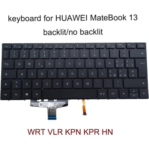 Italian keyboard backlight pc for HUAWEI MateBook 13 WRT-W29 W19 VLT W50 KPR W29 HN-W19L W19R KPL-W09 W00 WRTB-WFH9L WAH9L WFE9L