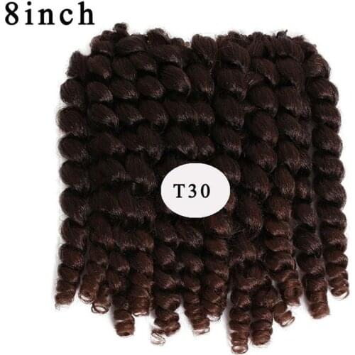 Crochet braids Twist crochet hair Wand Curl Braid hair Synthetic braiding Hair Jamaican Bounce twist 10inch