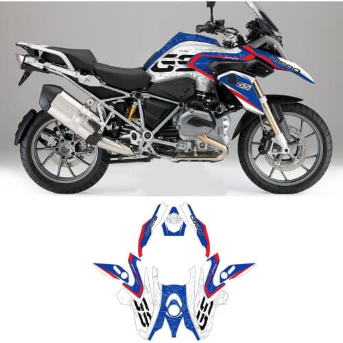Reflective PVC Graphics Decals Kit Case For BMW R1200GS R1200 GS LC 2014-2018 Motorcycle Sticker