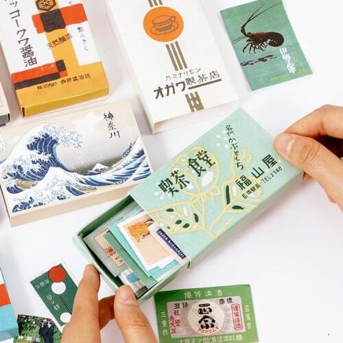 Vintage style Stickers Scrapbooking DIY Journal Stickers Travel Stationery Little Japanese Sticker