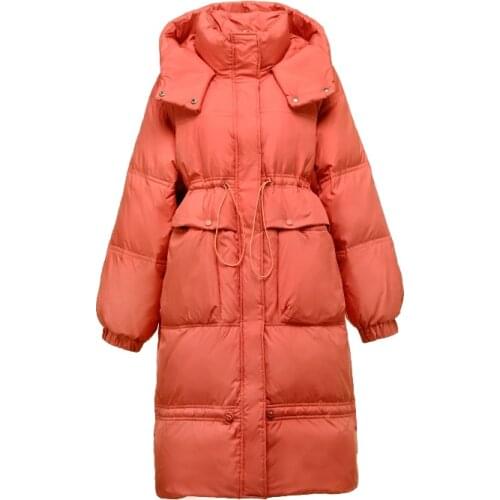 2021 Winter Clothes Women Hooded White Duck Down Coats Famale Thicken Jackets Woman Parka Korean Fashion Doudoune Femme SQQ176