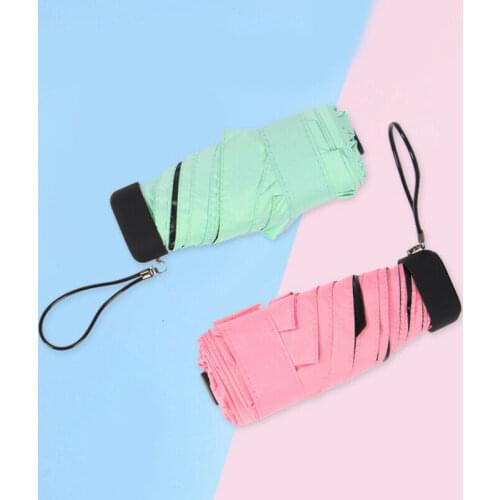 Sunny Rainny Pocket Umbrella Anti UV Mini Five-folding Windproof Lightweight Travel Women
