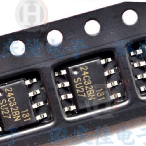 10PCS/LOT 24C32 AT24C32 AT24C32N Storage Chip SMD SOP-8 EEPROM 32/64k 2-Wire Bus