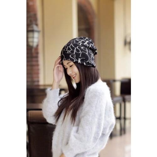 120pcs/lot new fashion Hip-Hop English Letter Multi Purpose Baggy Hat Knitted Letter Beanies