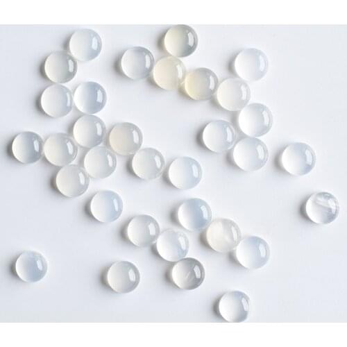 2020 fashion hight quality natural white onyx round cab cabochon beads for jewelry Accessories 8mm wholesale 50pcs/lot free