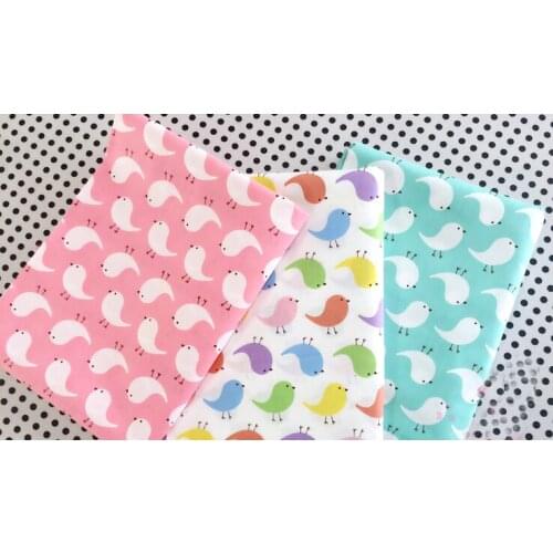 YY DIY So Pretty 3pcs 40x50cm Colorful Cute Chick cotton fabric bundle