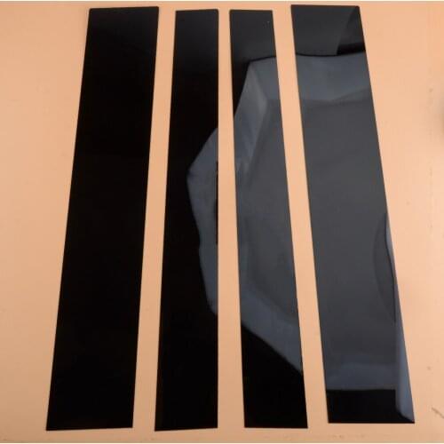 4Pcs Black B Pillar Door Window Trim Cover Fit for Toyota Tundra 2007 2008 2009 2010 2011 2012 2013 2014 2015 2016 2017-2020