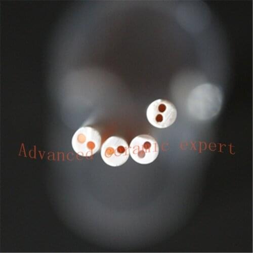 99.5%Al2O3 High Thermal Corundum Tube 5.0*1.5*8mm/Round Double-Bore Alumina Tube/Insulating Ceramics For Thermocouple Sensors