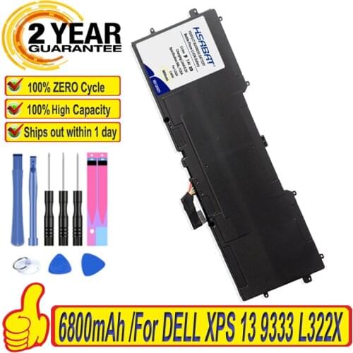 HSABAT 13-L321X 6800mAh Battery for DELL XPS 13 9333 L322X 13-L321X C4K9V L221x 9Q33 Batteries + free tools