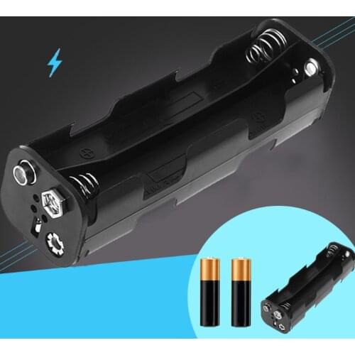 Battery Box Long Strip 8x AA Case Holder 12V Double Side Back Storage 9V Button Container DIY Soldering Connecting Nov.28