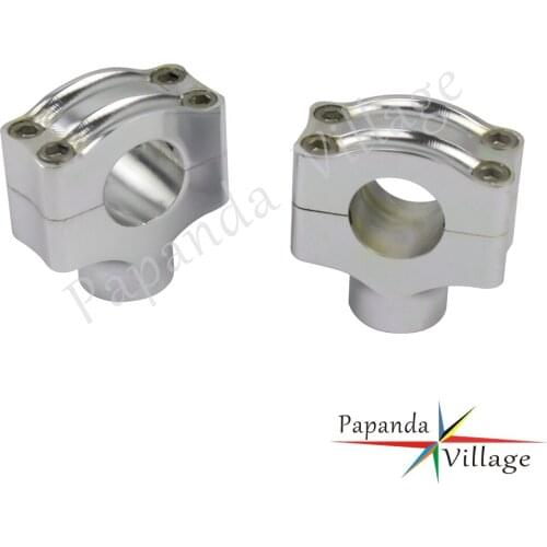 CNC Aluminum 25MM Motorcycle Handlebar Risers Clamps 1" Handle Bar Risers Universal For Harley Bobber Chopper Cafe Racer Custom