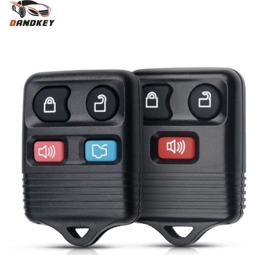 Dandkey 25pcs 3/4 Buttons Replacement Car Remote Key Shell Fob Case For Ford Escape Exursion Explorer Mercury Keyless Entry Key