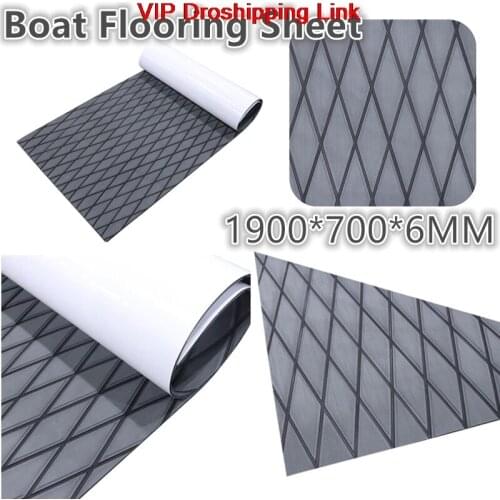 EVA 1900x700x6MM rhombus decorative high temperature resistant surfboard anti-slip mat SUP paddle board anti-slip mat gray+black