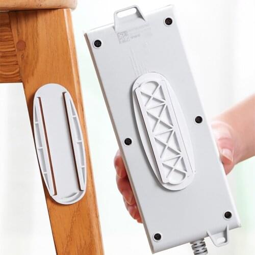 Home-free Wall-mounted Plug-in Board Router Plug-in Line Board Holder Self Adhesive Without Perforation Install Bottom Gadget