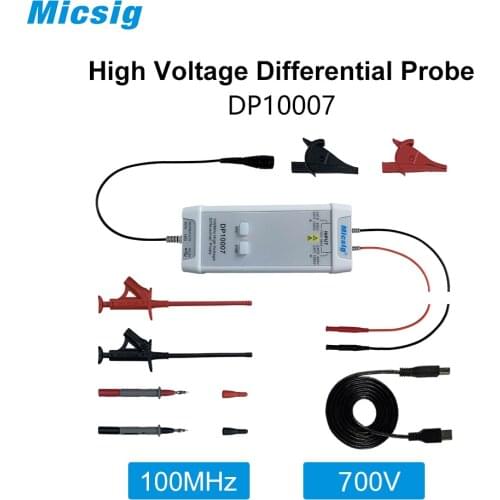 DP10007 Oscilloscope Probe 100MHZ 700V High Voltage Differential Probe Kit Accessory