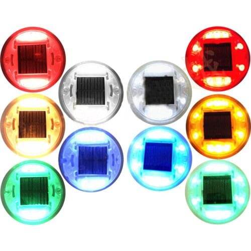 Solar Deck Dock Light Solar Driveway Marker Light Outdoor IP68 Waterproof Solar Security Warning Step Stair Light For Pathway