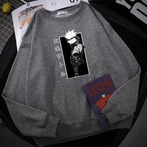 Jujutsu Kaisen Anime Satoru Gojou Prints Hoodies Men Fashion Autumn Hoodie Casual big size Sweatshirt Harajuku Fleece Tops Women