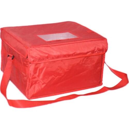 Single shoulder food insulation bag takeaway meal delivery insulated cotton bags high grade waterproof nylon travel lunch packag