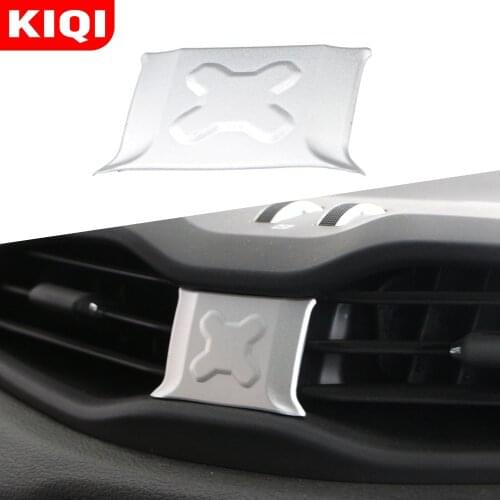 KIQI Aluminum Car Central Air Conditioning Vent Outlet Cover Trim Sticker for Jeep Renegade 2014 - 2021 Accessories