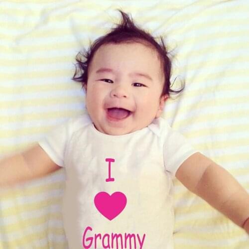 I Love Grammy Jumpsuits Toddler Girl Summer Baby Clothes New Born Baby Romper Cotton Newborn Costume Boy Clothing for Babies