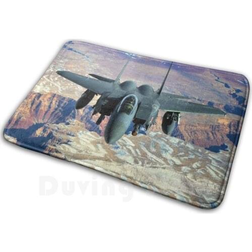 F 15 Fighter Jet Soft Non-Slip Mat Rug Carpet Cushion Plane Planes Jets Jet Engine Airplane Fighter Jet Air Force