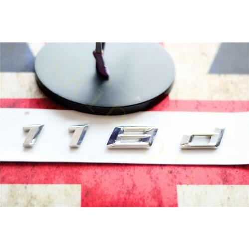 Emblem Badge Decal Trunk Rear ABS for BMW1 Series 114d 116d 118d Matt Black Chrome Stylish Car Exterior Decoration Stickers