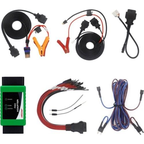 OBDSTAR P002 Full Package Adapters with 8A Cable + All Key Lost Cable + ECU Flash Cable Work with X300 DP Plus and Pro4