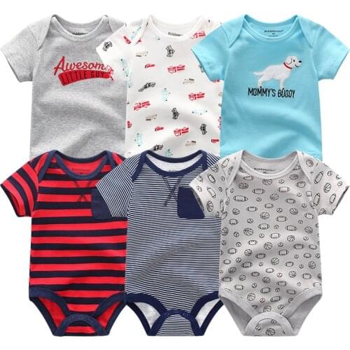 Girl clothes one-piece tights fashion cartoon 6-piece newborn boy short-sleeved summer baby jumpsuit kid clothes