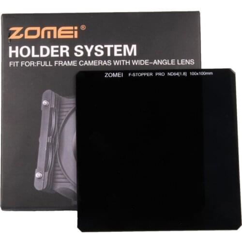 ZOMEI 100*100MM Optical Glass Neutral Density Square Cokin Z filter ND1000(3.0)/64(1.8)/8/4/2