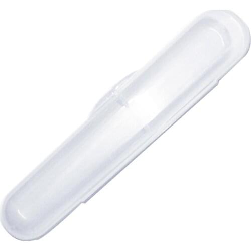 Portable Clear Rectangle Baby Feeding Spoon Storage Box Case Container Organizer Outdoor Baby Spoon Tableware Dustproof Boxes